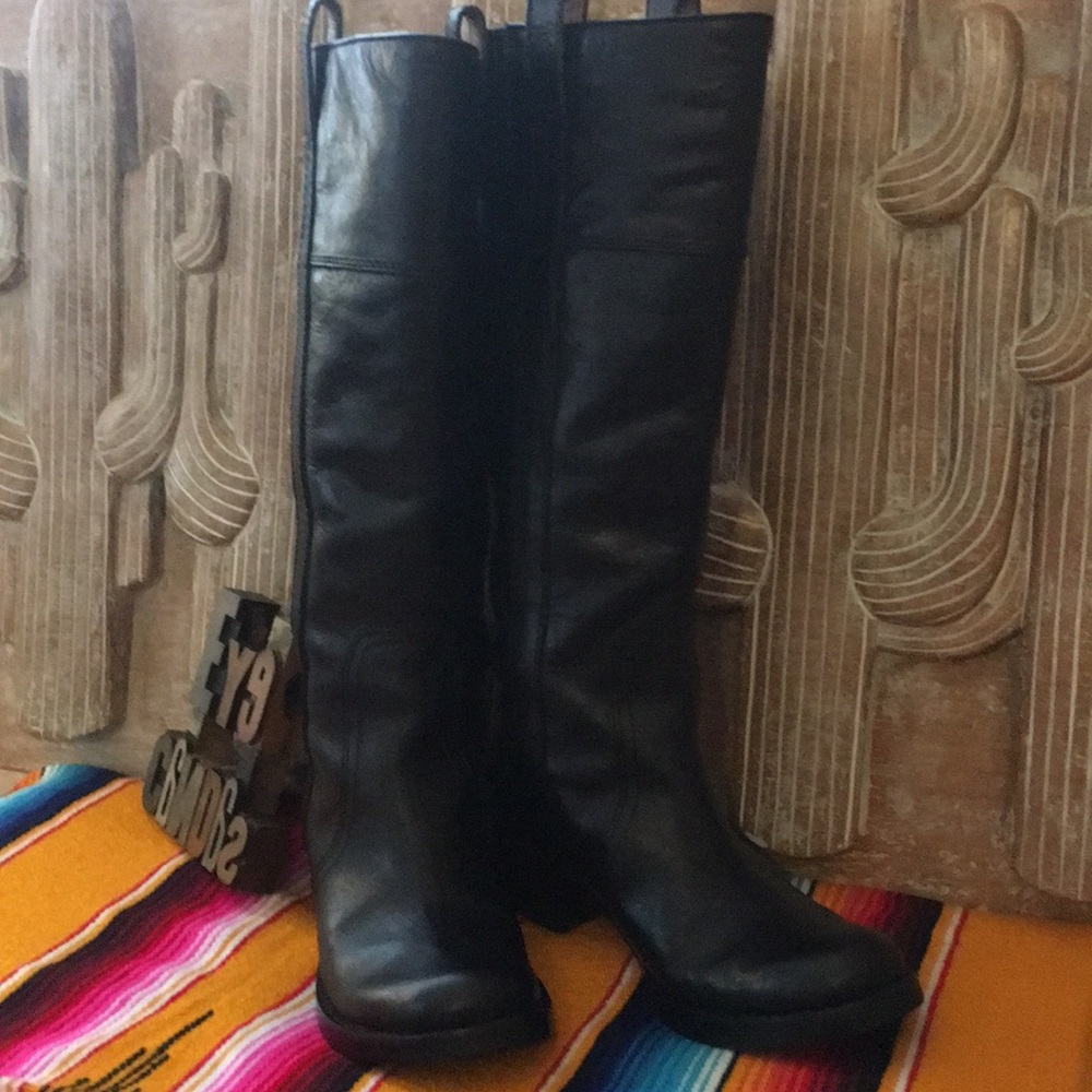 😎LUCKY BRAND ‘Hibiscus’ Leather Riding Boots